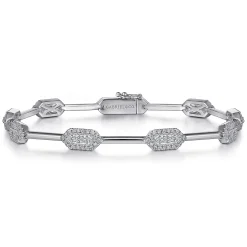 Discount Gabriel & Co. 14K White Gold Diamond Tennis Bracelet