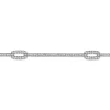 Best Gabriel & Co. 14K White Gold Diamond Tennis Bracelet with Rectangular Link Stations