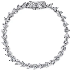 New Gabriel & Co. 14K White Gold Diamond Tennis Bracelet