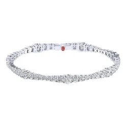 Hot Gabriel & Co. 14K White Gold Diamond Tennis Bracelet