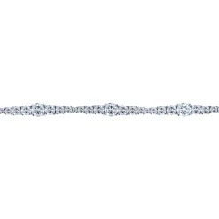 Hot Gabriel & Co. 14K White Gold Diamond Tennis Bracelet