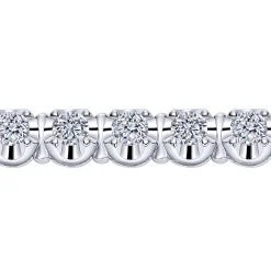 New Gabriel & Co. 14K White Gold Diamond Tennis Bracelet