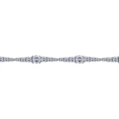 Discount Gabriel & Co. 14K White Gold Diamond Tennis Bracelet