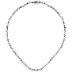 Gabriel & Co. 14K White Gold Diamond Tennis Necklace