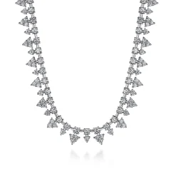 Clearance Gabriel & Co. 14K White Gold Diamond Tennis Necklace