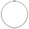 Clearance Gabriel & Co. 18K White Gold Diamond Tennis Necklace