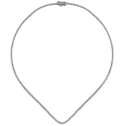 New Gabriel & Co. 14K White Gold Diamond Tennis Necklace