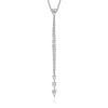 New Gabriel & Co. 18K White Gold Diamond Vertical Bar Pendant Necklace