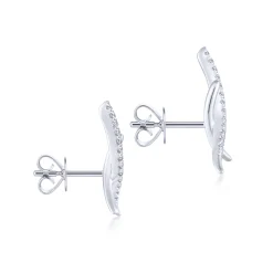Clearance Gabriel & Co. 14K White Gold Diamond X Stud Earrings