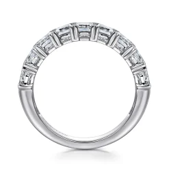 Gabriel & Co. 14K White Gold Emerald Cut Diamond Anniversary Band - 2.85 ct