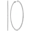 Outlet Gabriel & Co. 14K White Gold French Pave 70mm Round Inside Out Diamond Hoop Earrings