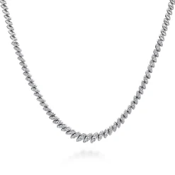 Sale Gabriel & Co. 14K White Gold Graduated Diamond Tennis Necklace
