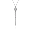 Hot Gabriel & Co. 14K White Gold Graduating Diamond Pendant Drop Necklace