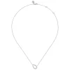 Sale Gabriel & Co. 14K White Gold Graduating Diamond Pear Shape Pendant Necklace