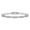 Hot Gabriel & Co. 14K White Gold Graduating Diamond Station Bangle