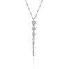 Hot Gabriel & Co. 14K White Gold Graduating Vertical Diamond Bar Necklace