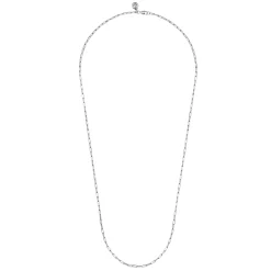 Discount Gabriel & Co. 14K White Gold Hollow Paperclip Chain Necklace