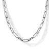 Best Gabriel & Co. 14K White Gold Hollow Paperclip Chain Necklace