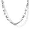 Sale Gabriel & Co. 14K White Gold Hollow Paperclip Chain Necklace