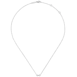 Hot Gabriel & Co. 14K White Gold Infinity Pendant Necklace