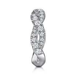 Online Gabriel & Co. 14K White Gold Intertwining Diamond Anniversary Band - 1 ct