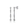 Outlet Gabriel & Co. 14K White Gold Linear Diamond Drop Stud Earrings