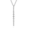 Online Gabriel & Co. 14K White Gold Long Diamond Drop Bar Necklace