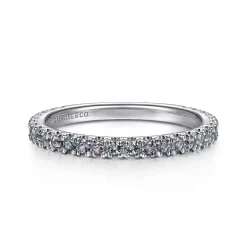 Online Gabriel & Co. 14K White Gold Manmade Alexandrite Stackable Ring