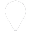 Hot Gabriel & Co. 14K White Gold Mini Diamond Bar Necklace