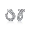 Online Gabriel & Co. 18K White Gold 20mm Diamond Bypass Hoop Earrings