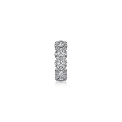Clearance Gabriel & Co. 14K White Gold 13mm Diamond Earcuff Earring