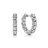 Outlet Gabriel & Co. 14K White Gold 20mm Diamond Inside Out Hoop Earrings