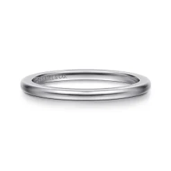 Hot Gabriel & Co. 14K White Gold 1.5mm Mini Spacer Band