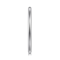 New Gabriel & Co. 14K White Gold 1.3mm Mini Spacer Band