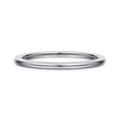 Gabriel & Co. 14K White Gold 1mm Mini Spacer Band