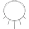 Best Gabriel & Co. 18K White Gold Multi Diamond Bar Station Necklace