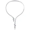 Clearance Gabriel & Co. 18K White Gold Open Diamond Cluster Collar Necklace
