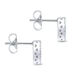 Hot Gabriel & Co. 14K White Gold Oval Ruby and Diamond Halo Stud Earrings