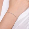 Gabriel & Co. 14k White Gold Pave Diamond Bar Chain Bracelet
