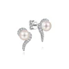 Clearance Gabriel & Co. 14K White Gold Pearl and Diamond Stud Earrings