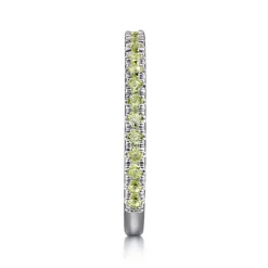 Hot Gabriel & Co. 14K White Gold Peridot Stackable Ring