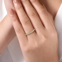 Hot Gabriel & Co. 14K White Gold Peridot Stackable Ring