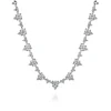 Sale Gabriel & Co. 14K White Gold Prong Set Diamond Tennis Necklace