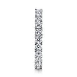 Sale Gabriel & Co. 14K White Gold Prong Set Diamond Eternity Band - 1.15 ct