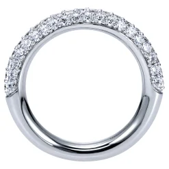 Gabriel & Co. 14K White Gold Prong Set Diamond Anniversary Band - 0.9 ct