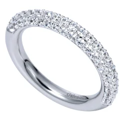 Gabriel & Co. 14K White Gold Prong Set Diamond Anniversary Band - 0.9 ct