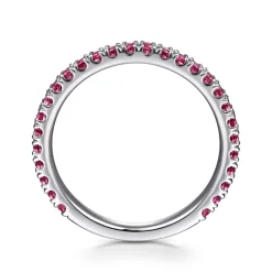 Outlet Gabriel & Co. 14K White Gold PT - Pink Tourmaline Ladies Ring