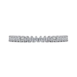 Clearance Gabriel & Co. 14K White Gold Round Diamond Anniversary Band - 0.25 ct
