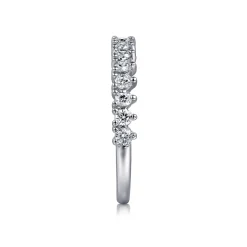 Hot Gabriel & Co. 14K White Gold Round Diamond Anniversary Band - 0.5 ct