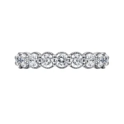 Discount Gabriel & Co. 14K White Gold Round Diamond Anniversary Band - 1.05 ct